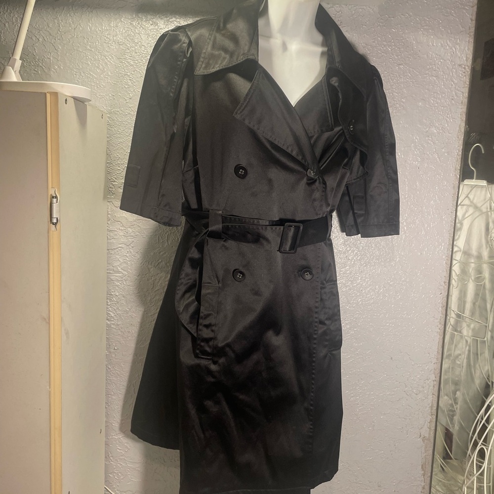 Elle Black Trench Coat